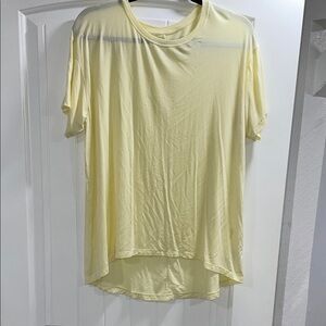 American Eagle Outfitters Lightweight Yellow Crew Neck Tee